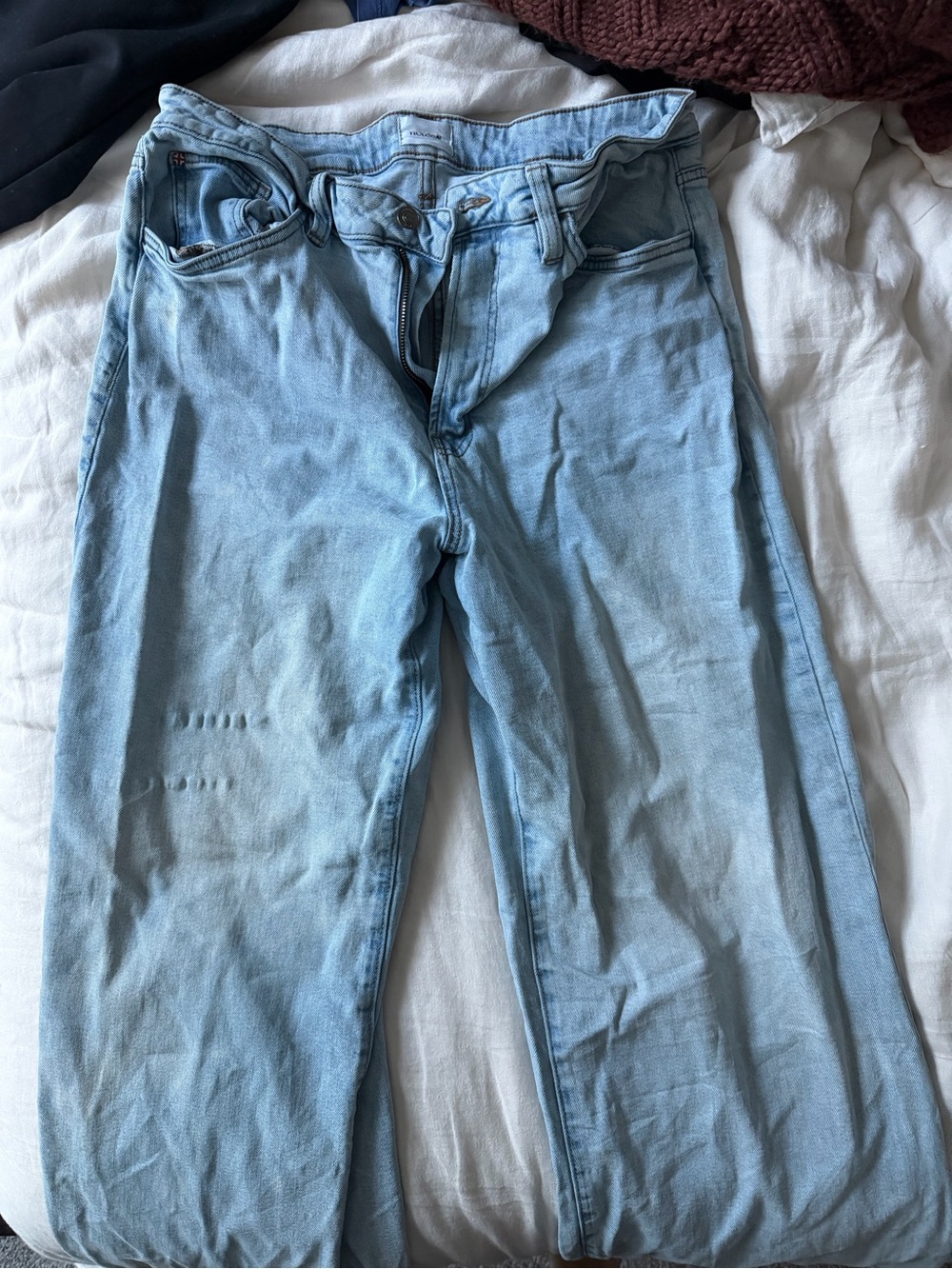 Hudson Jeans Women's Light Blue Wide Leg Denim